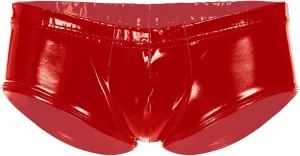 Mens Holographic Leather Boxer Briefs Wetlook Swim Trunks Shorts Sexy Hot Pants Clubwear