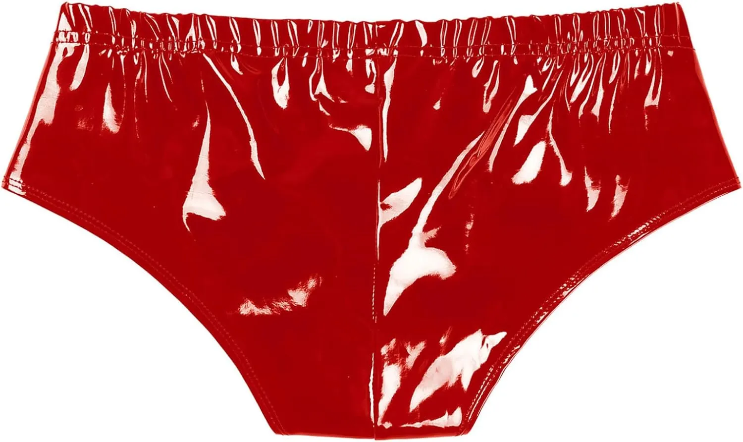 Mens Holographic Leather Boxer Briefs Wetlook Swim Trunks Shorts Sexy Hot Pants Clubwear