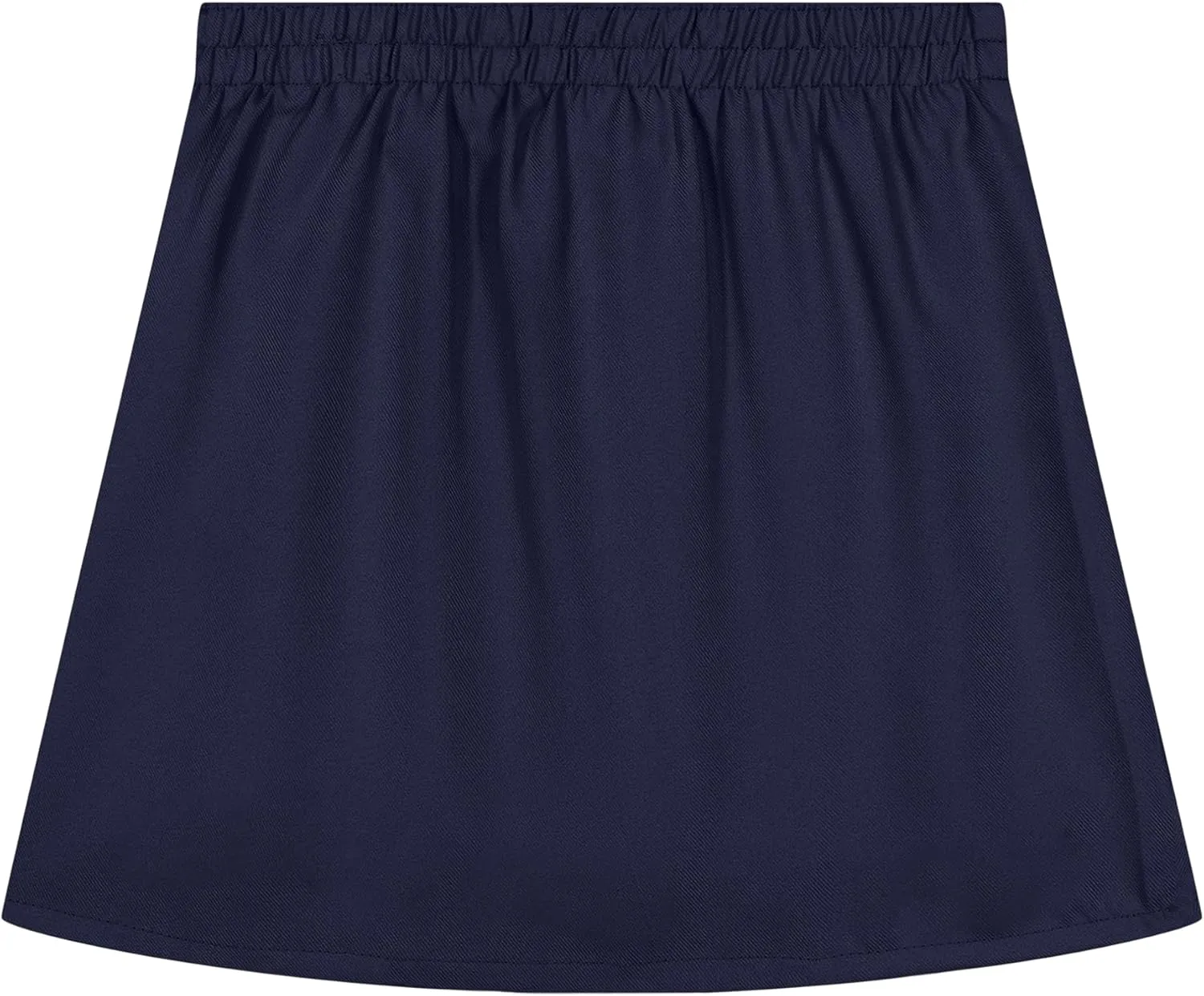 Nautica Girls' School Uniform Pleated Pull-on Scooter Skirt with Undershorts, Knit Waistband
