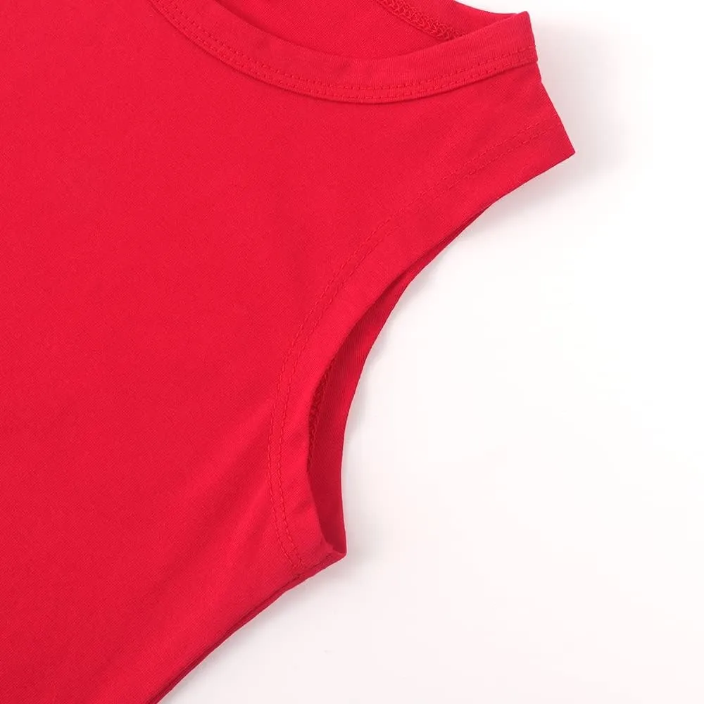 Noomelfish Girls Fringe Tank Tops Cotton Summer Sleeveless Shirts (5-12 Years)