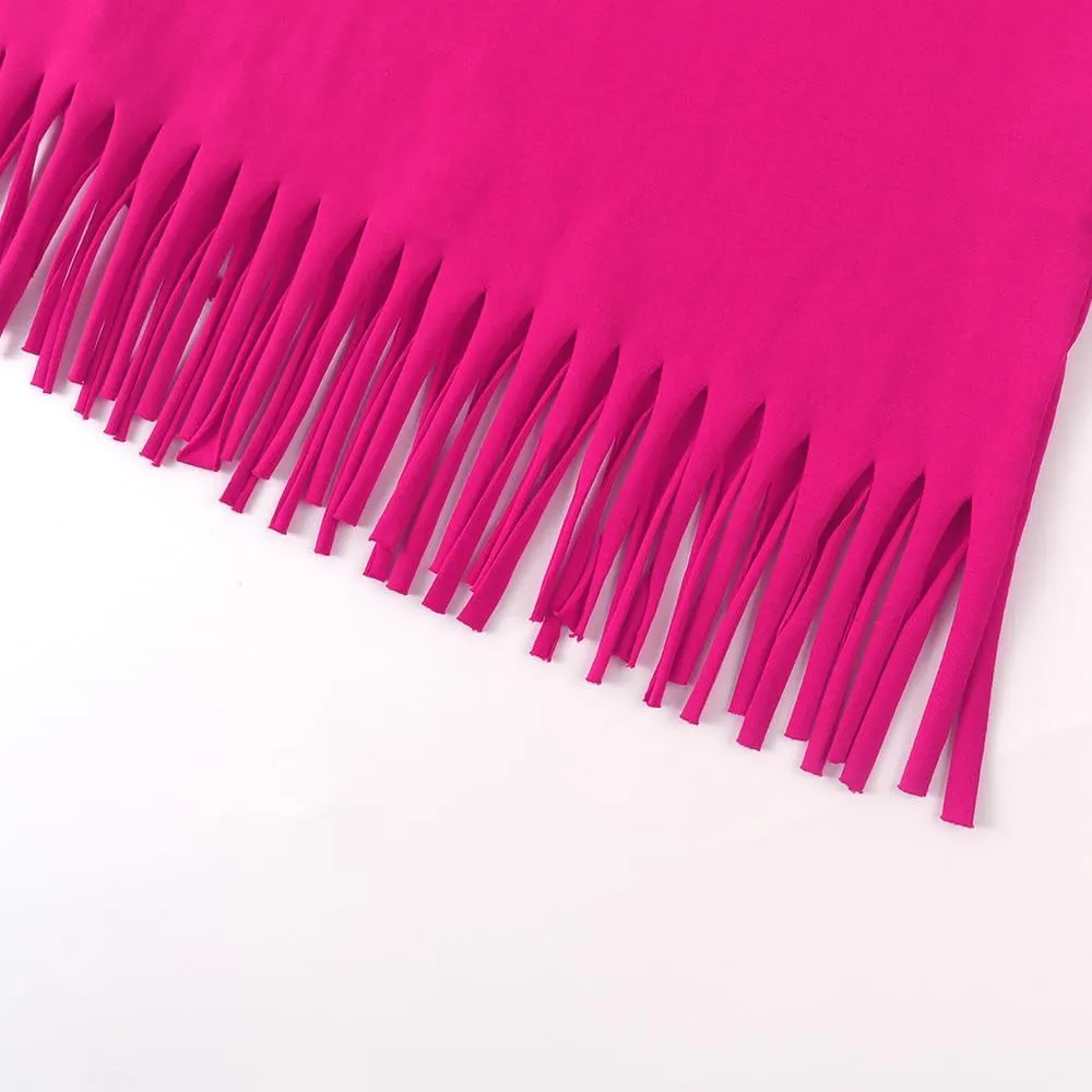 Noomelfish Girls Fringe Tank Tops Cotton Summer Sleeveless Shirts (5-12 Years)