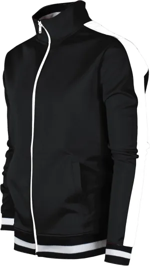 SCREENSHOT-Track Jacket Mens Urban Hip Hop Premium Track Jacket - Slim Fit Side Taping Sportswear Urbanwear Streetwear Top