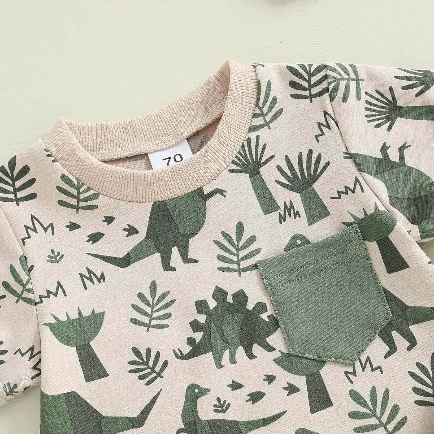 SHIBAOZI Toddler Infant Baby Boy Summer Dinosaur Outfit Newborn Kids Boys Short Sleeve T-shirt Spring Shorts Set