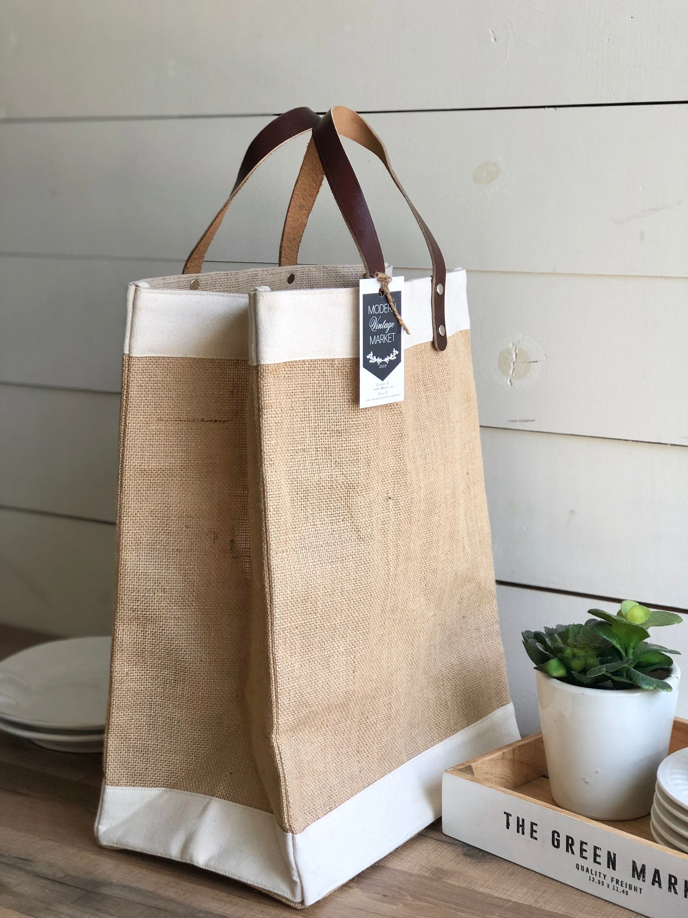 Squirrel Wrangler Jute Tote Bag