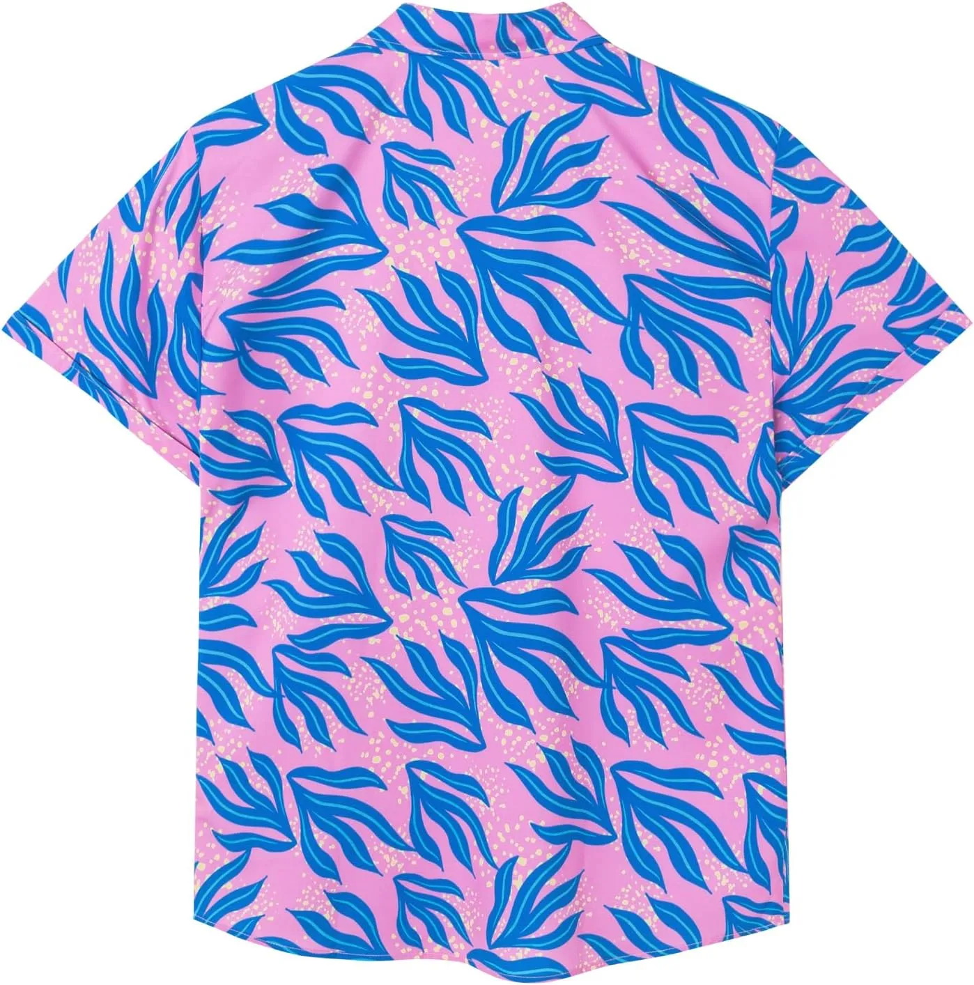 SURF CUZ Mens Casual Hawaiian Shirt Short Sleeve Stretch Button Down Quick Dry Beach Aloha Shirts