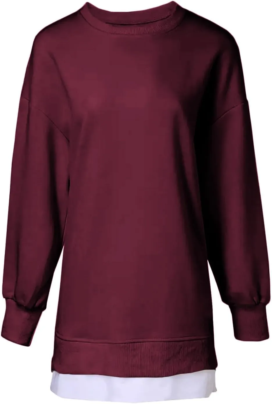 Sweatshirt for Women Oversized Side Slits Zipper Crewneck Sweatshirts Loose Comfy Off the Shoulder Tops Y2k Clothes