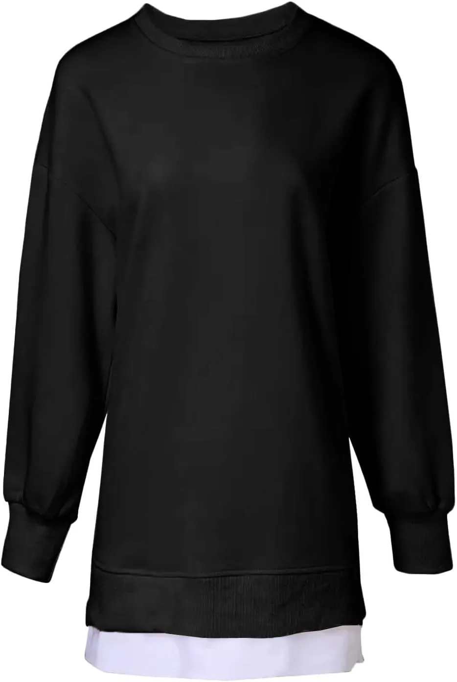 Sweatshirt for Women Oversized Side Slits Zipper Crewneck Sweatshirts Loose Comfy Off the Shoulder Tops Y2k Clothes