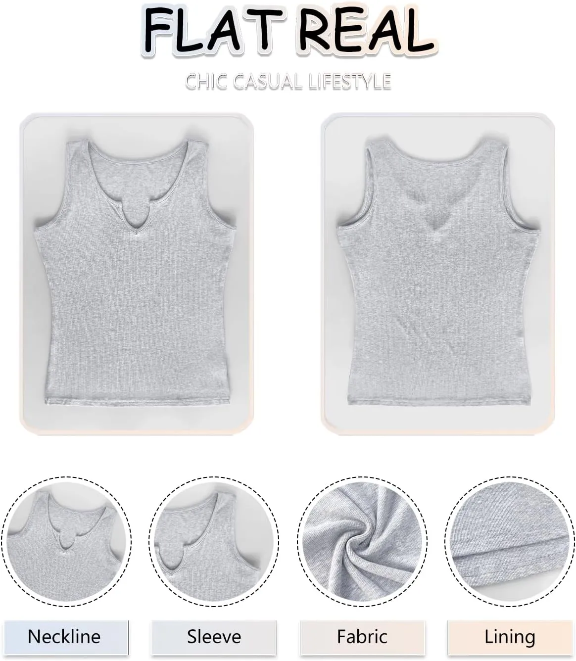 Tank Tops for Women Sleeveless Ribbed Fitted Scoop Neck Basic Cami Shirts