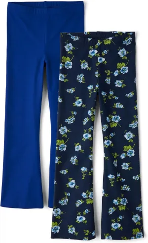 The Children's Place Girls' Flare Legging Pants 2-Pack