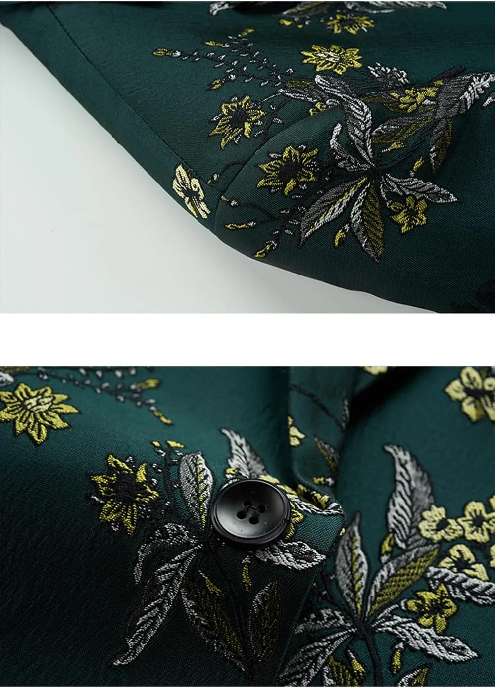 UNINUKOO Mens Floral Blazer Jacket Slim Fit Paisley Tuxedo Suit Party Dress Wedding Sport Coat for Men