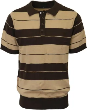 URBANJ Men's Charlie Brown Polo Shirt Short Sleeve Midweight Knit Polo Shirts