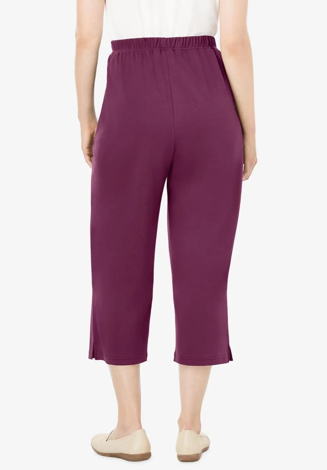 Woman Within Plus Size 7-Day Knit Capri