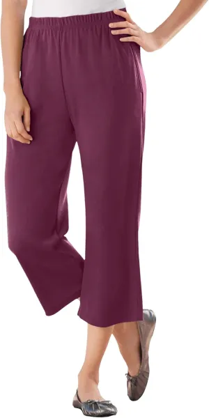 Woman Within Plus Size 7-Day Knit Capri