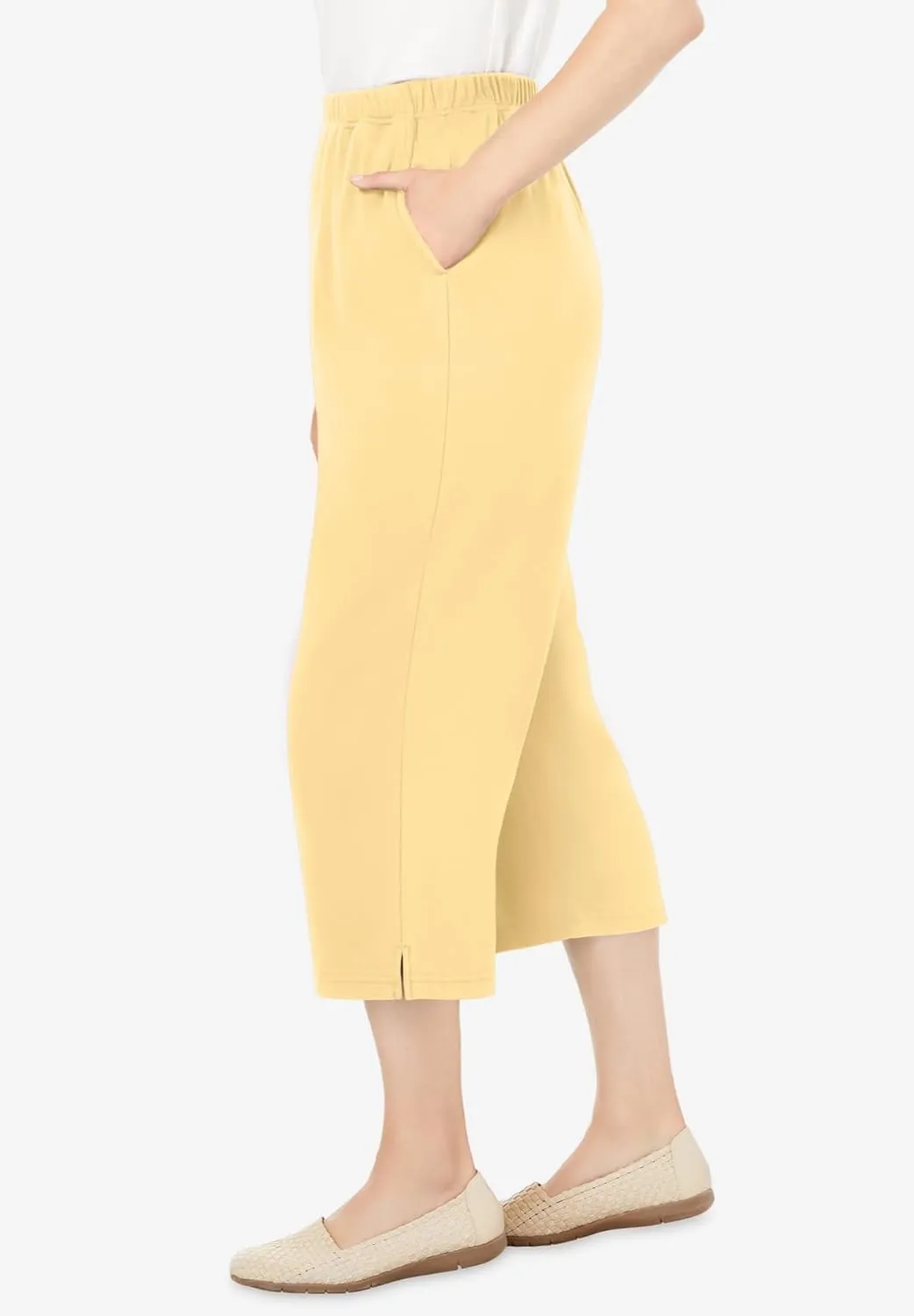 Woman Within Women's Plus Size 7-Day Knit Capri