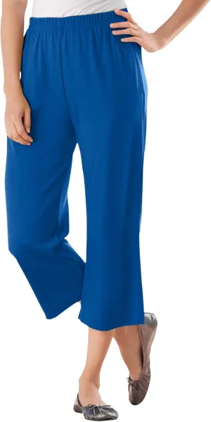 Woman Within Women's Plus Size 7-Day Knit Capri