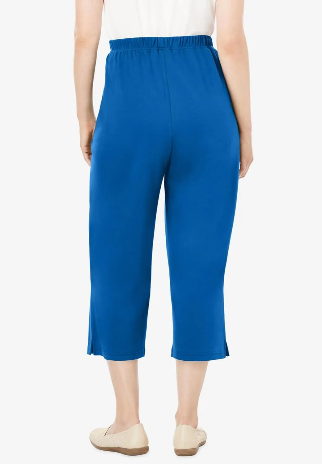 Woman Within Women's Plus Size 7-Day Knit Capri