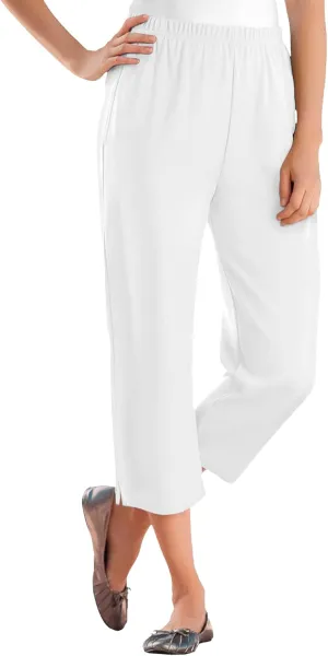 Woman Within Women's Plus Size 7-Day Knit Capri
