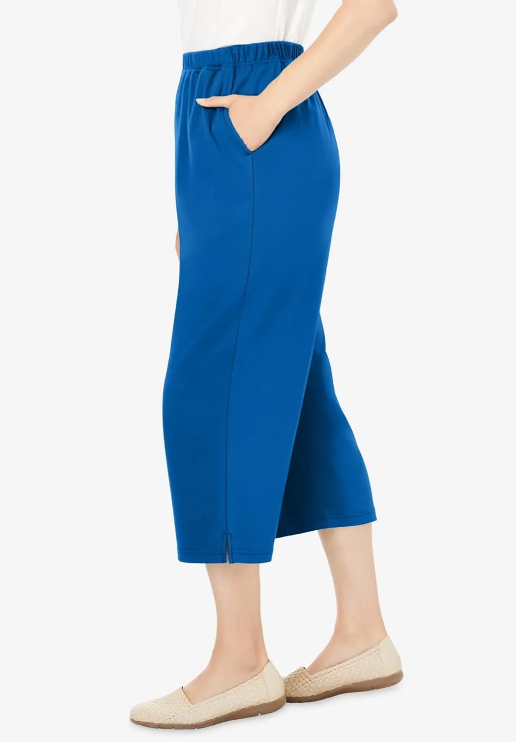 Woman Within Women's Plus Size 7-Day Knit Capri