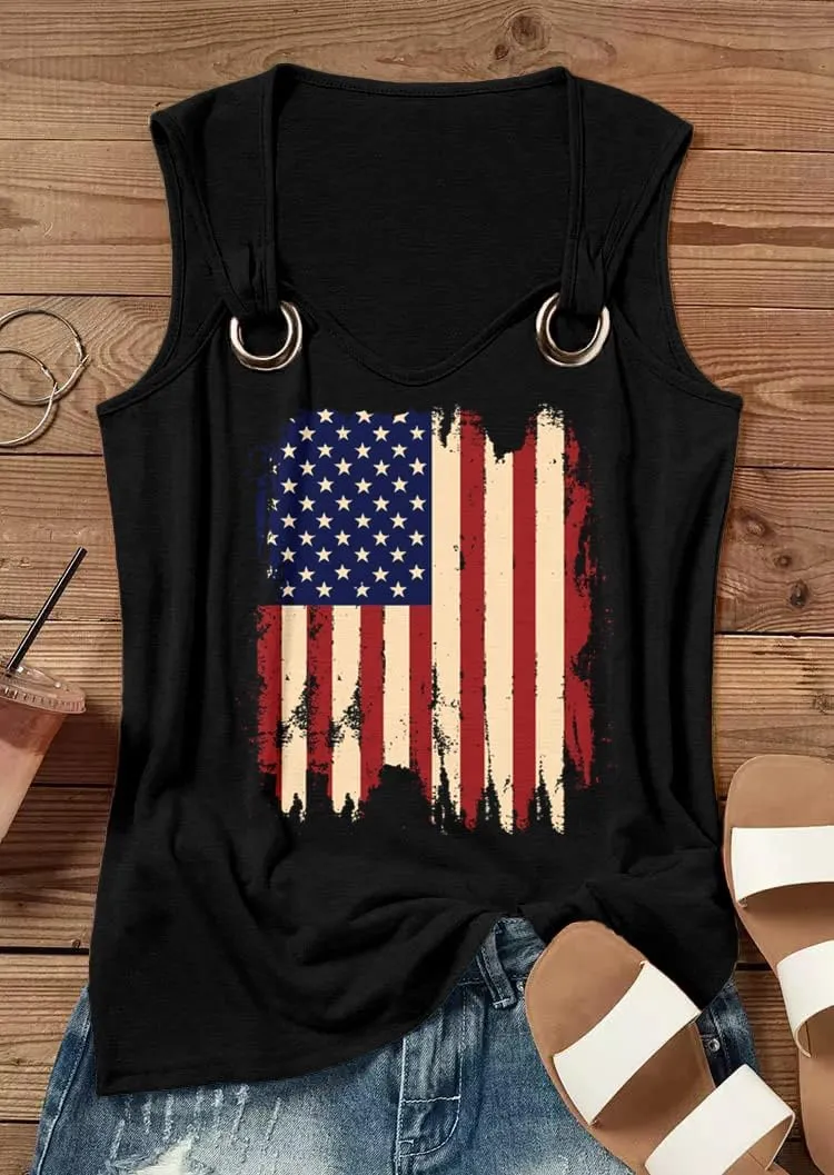 Women Loose Fitting Tank Tops Casual Summer Ladies Scoop Neck Sleeveless Shirts