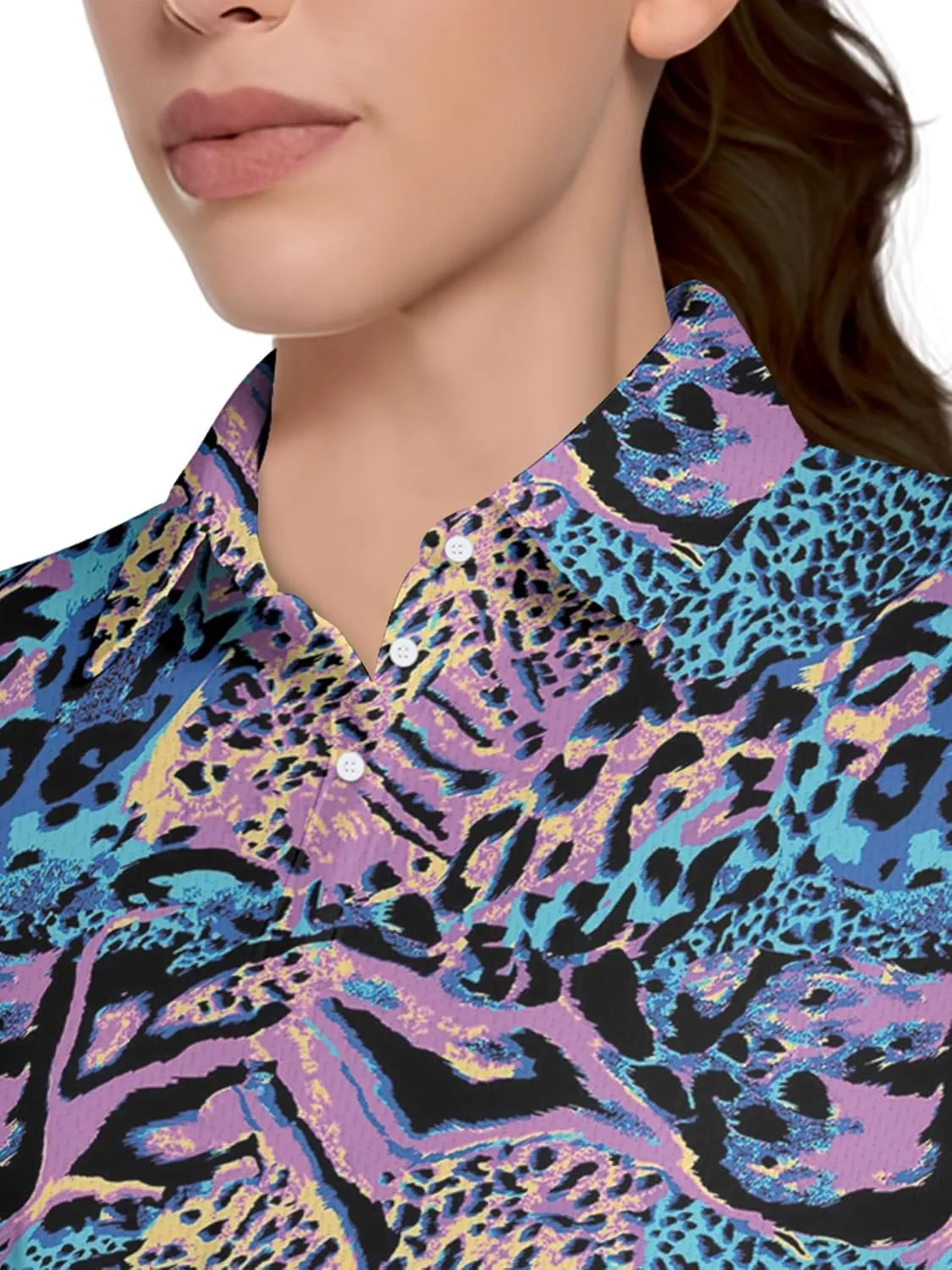 Womens Golf Shirt Funny Polo Shirts for Women Short Sleeve Golf Outfit
