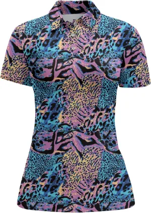 Womens Golf Shirt Funny Polo Shirts for Women Short Sleeve Golf Outfit