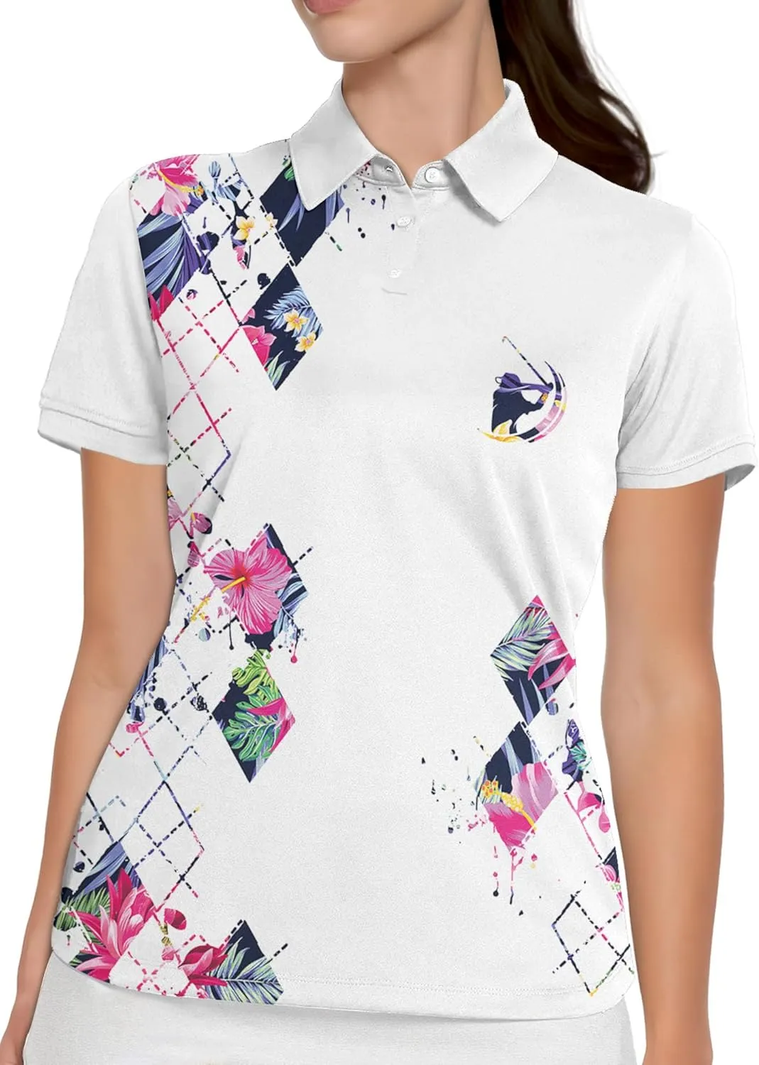 Womens Golf Shirt Polo Shirts for Women Golf Outfit Funny Gifts