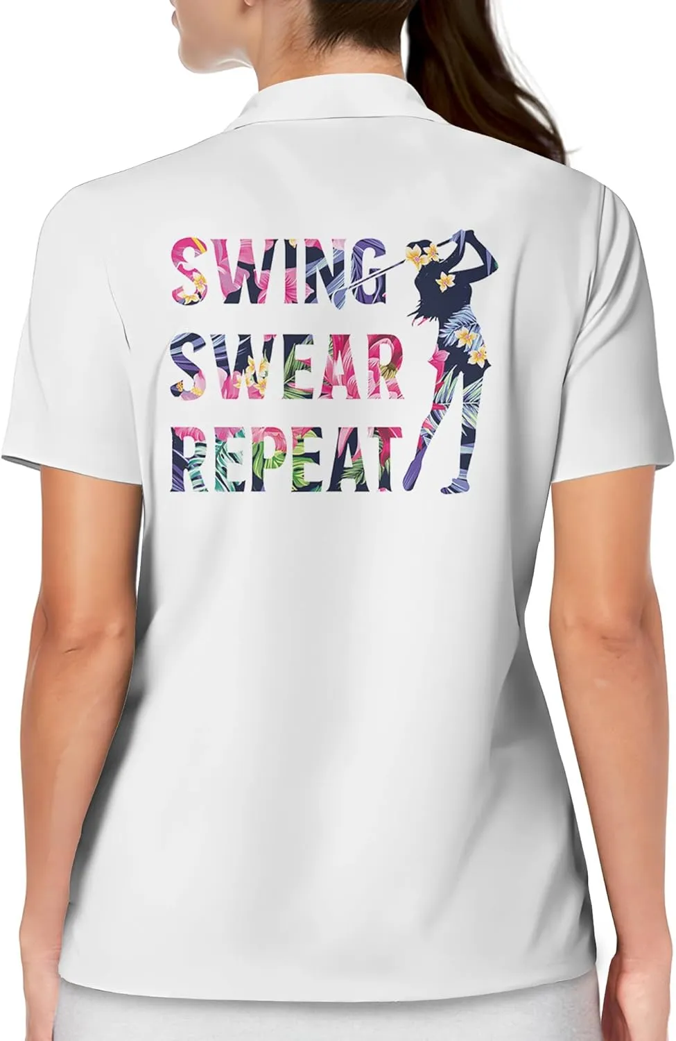 Womens Golf Shirt Polo Shirts for Women Golf Outfit Funny Gifts