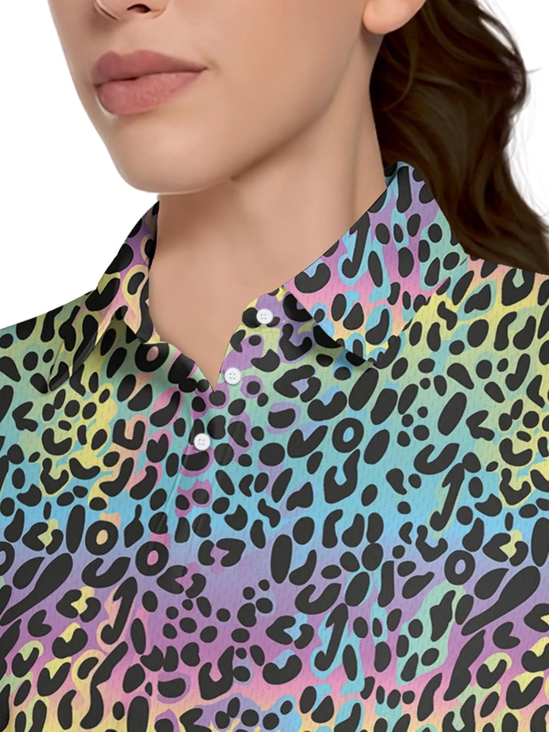 Womens Golf Shirt Printed Golf Outfit Funny Polo Shirts for Women Gifts