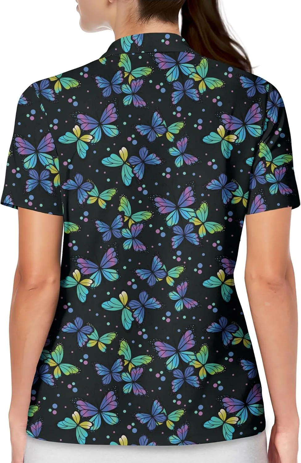 Womens Golf Shirt Printed Golf Outfit Funny Polo Shirts for Women Gifts