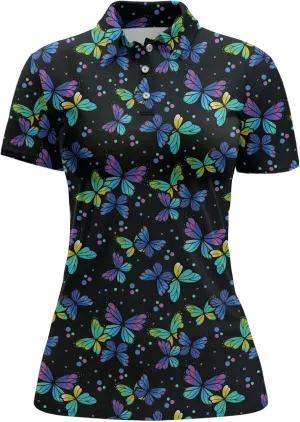 Womens Golf Shirt Printed Golf Outfit Funny Polo Shirts for Women Gifts