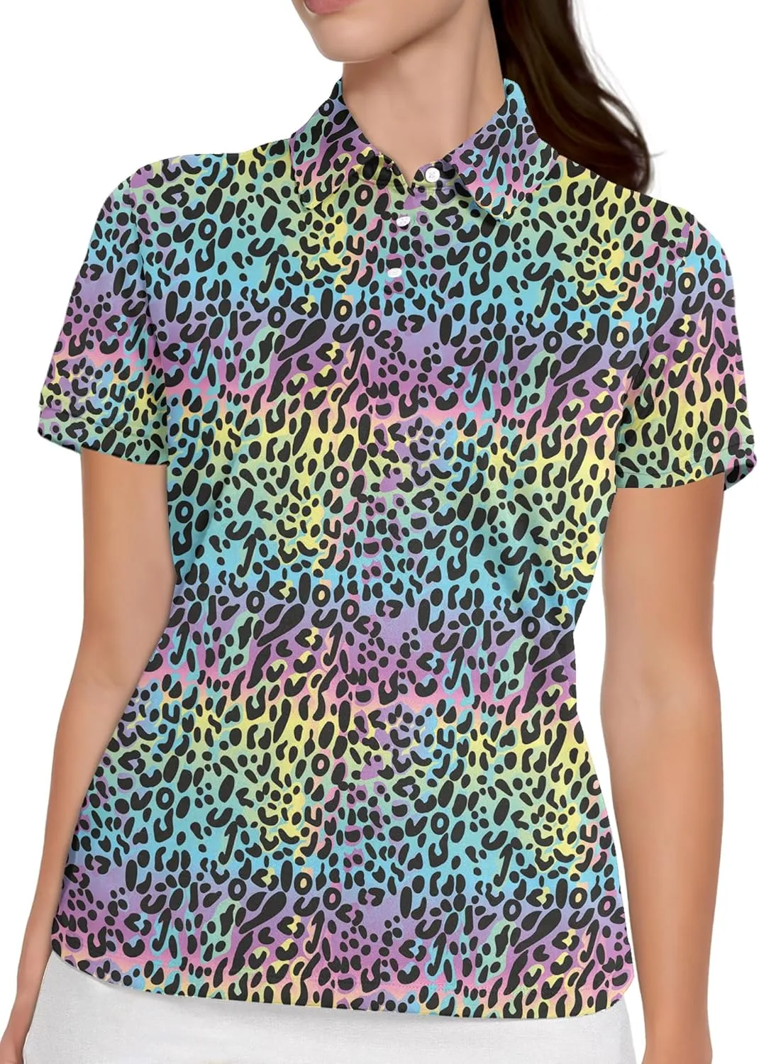 Womens Golf Shirt Printed Golf Outfit Funny Polo Shirts for Women Gifts