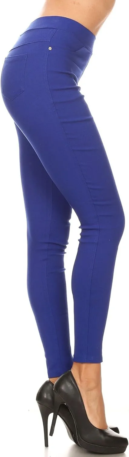 Women's Jeggings & Capris High Waist Pull-On Jean Style Stretch Skinny Capri Pants