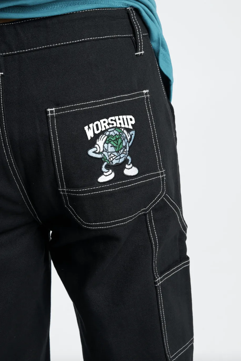 WORSHIP SUPPLIES GET OFF UTILITY PANT - BLACK