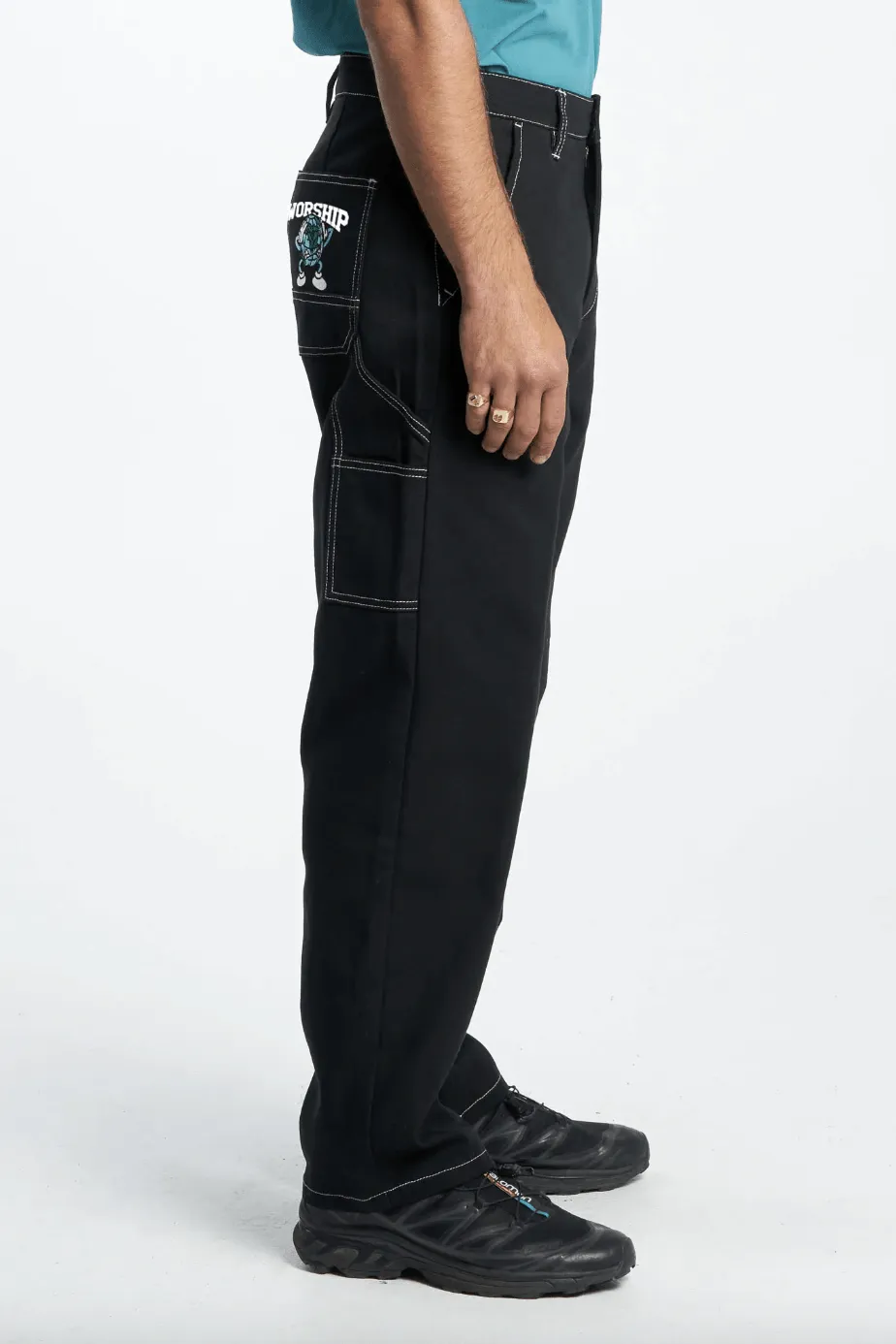 WORSHIP SUPPLIES GET OFF UTILITY PANT - BLACK