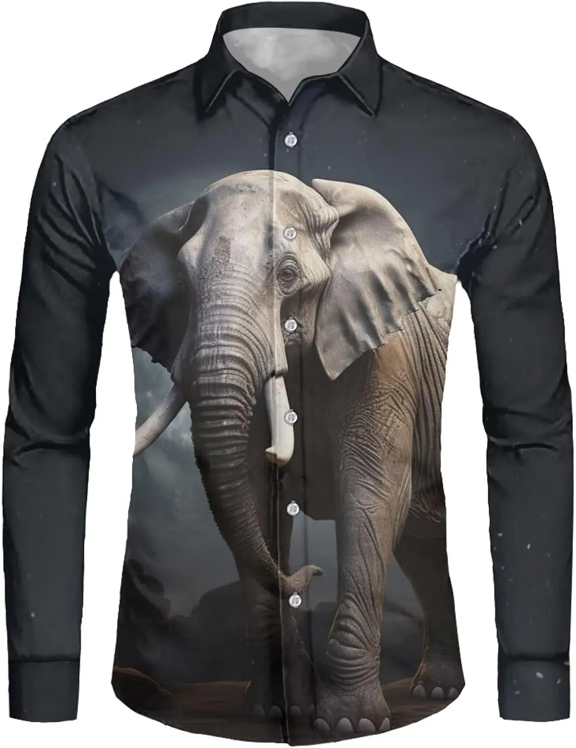 Xhuibop Mens Casual Button Down Shirts Long Sleeve Autumn Clothing Outfits Tops