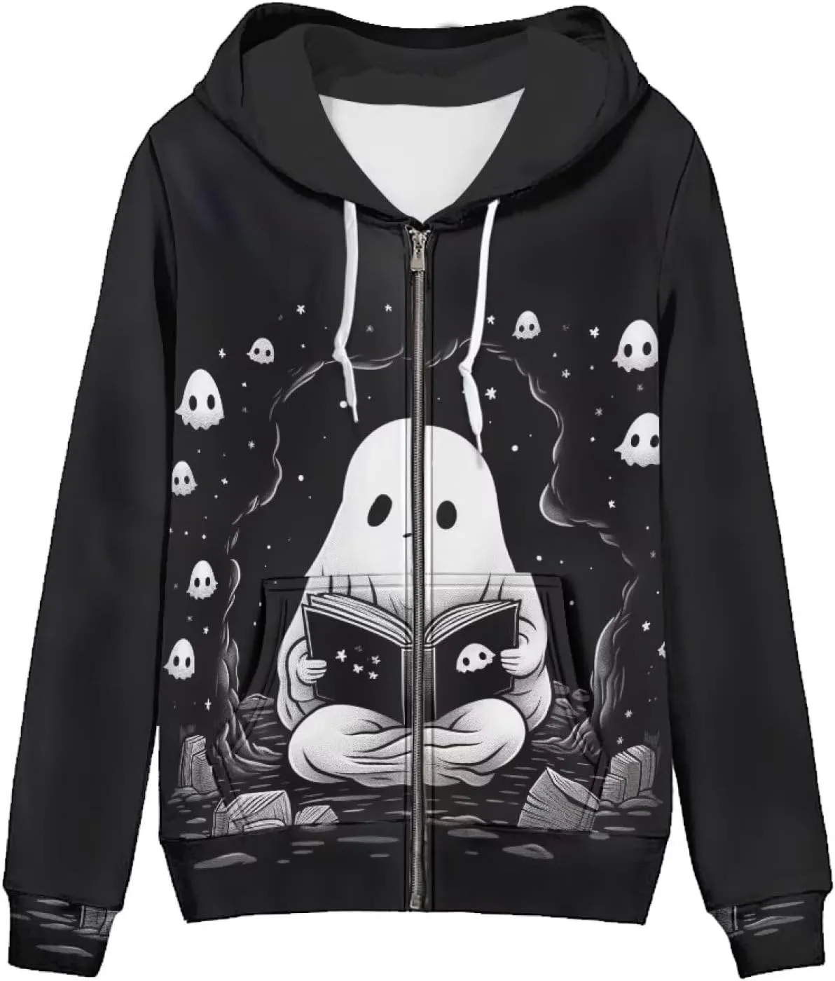 Xhuibop Zip Up Hoodie for Women Long Sleeve Shirts Plus Size Sweatshirts