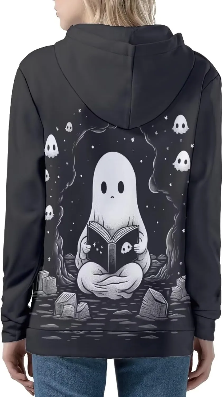 Xhuibop Zip Up Hoodie for Women Long Sleeve Shirts Plus Size Sweatshirts